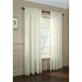 Commonwealth Home Fashions Commonwealth Home Fashion 63 in. Thermalogic Rhapsody Lined Light Filtering Voile Panel, White 70489-100-63-001